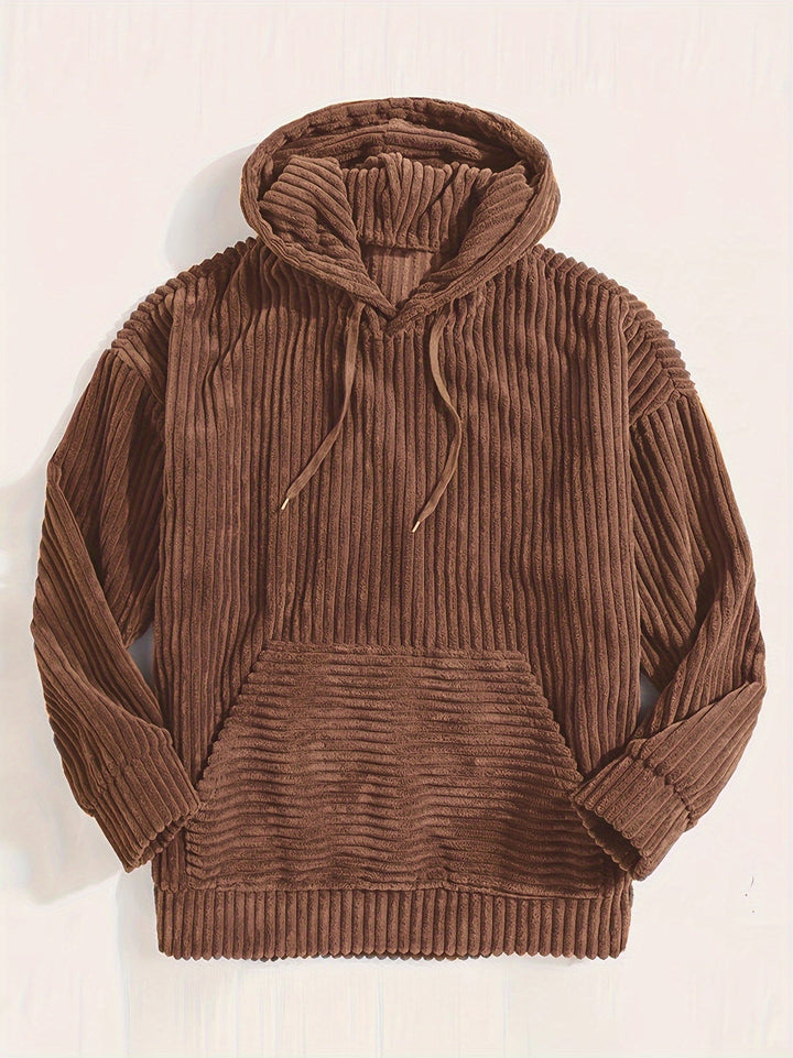 Urban Cord Hoodie - Pullover met Corduroy Kap