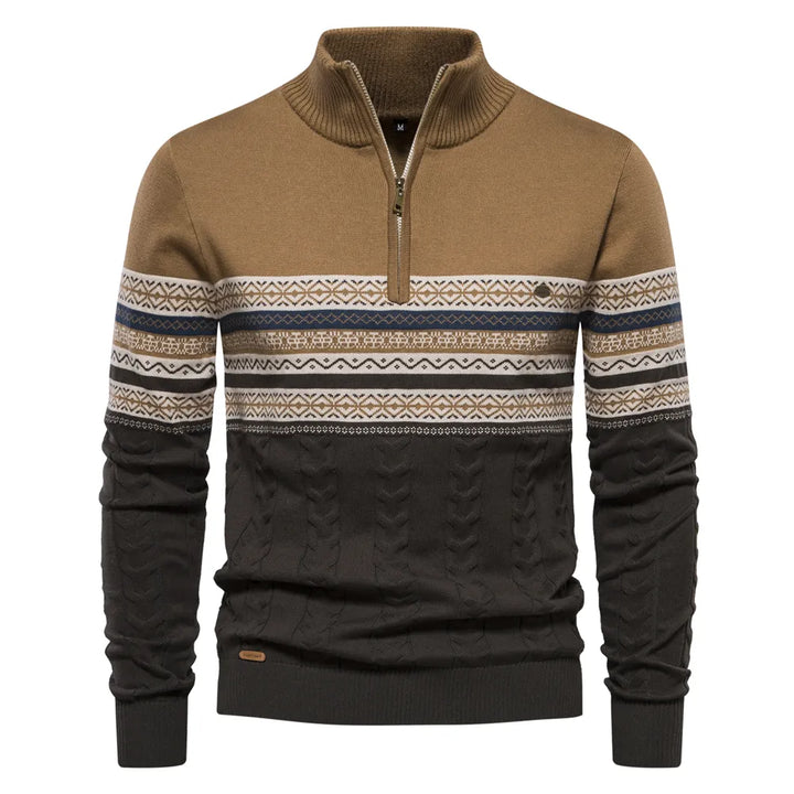 Finn - Premium Retro Patronen Sweater