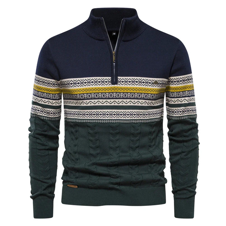 Finn - Premium Retro Patronen Sweater