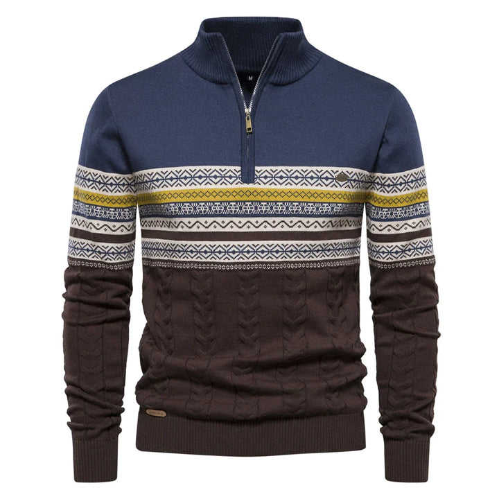 Finn - Premium Retro Patronen Sweater