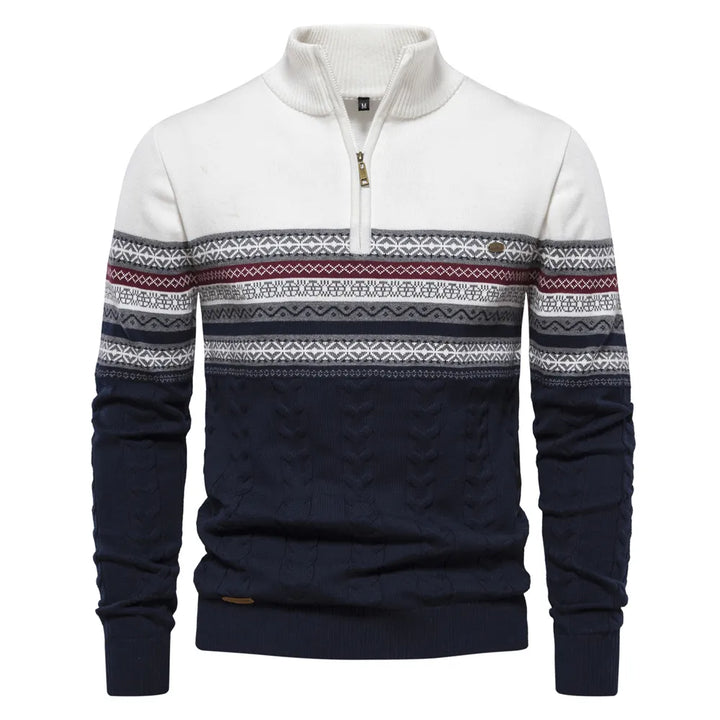 Finn - Premium Retro Patronen Sweater